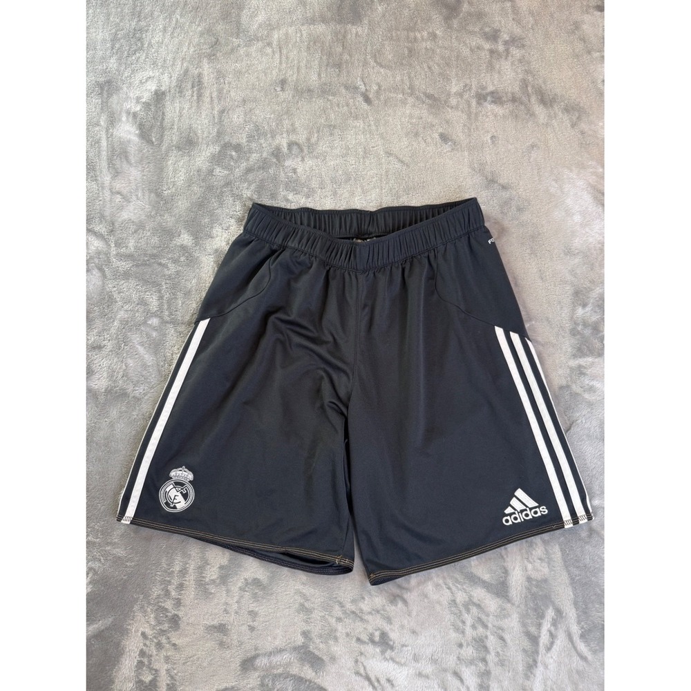 Adidas Real Madrid Formotion Soccer Shorts Mens M Black White 3 Stripe miCoach